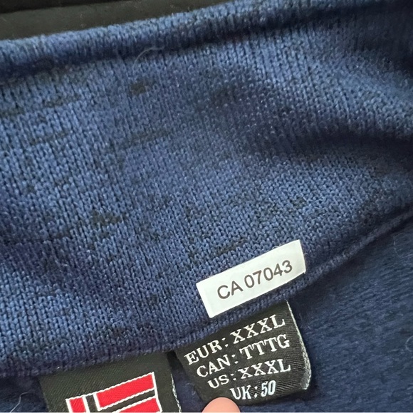 Men’s blue zip up jacket - Picture 3 of 4